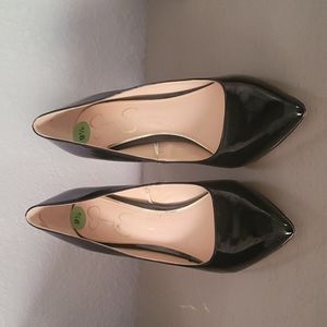 Jessica Simpson Black Patent Heels 9.5